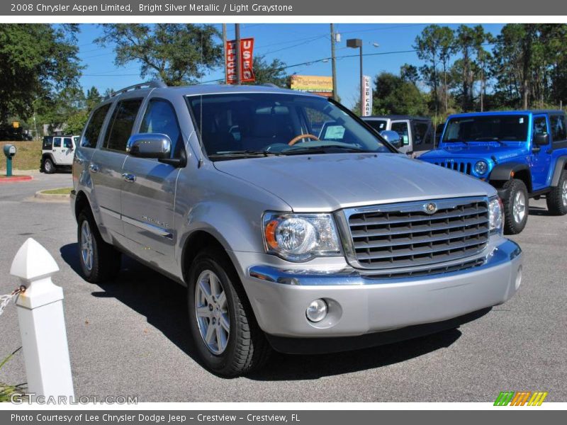 Bright Silver Metallic / Light Graystone 2008 Chrysler Aspen Limited