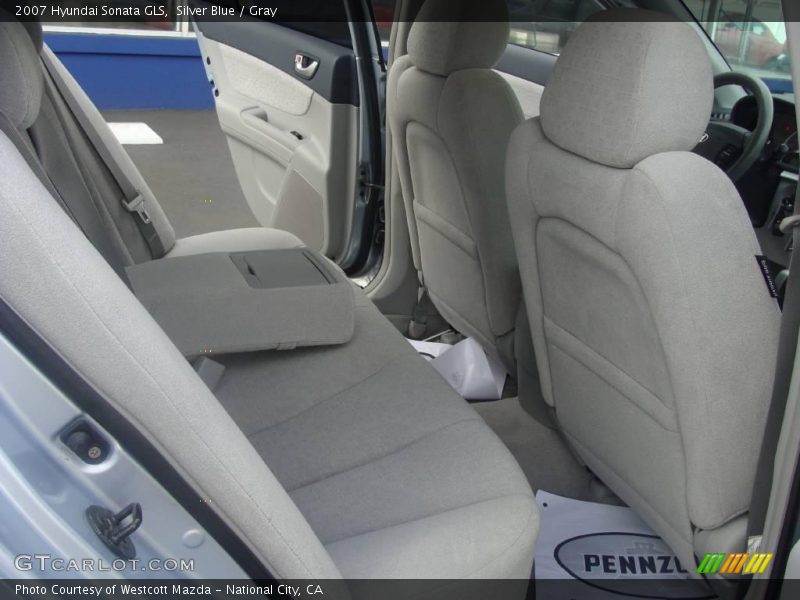 Silver Blue / Gray 2007 Hyundai Sonata GLS