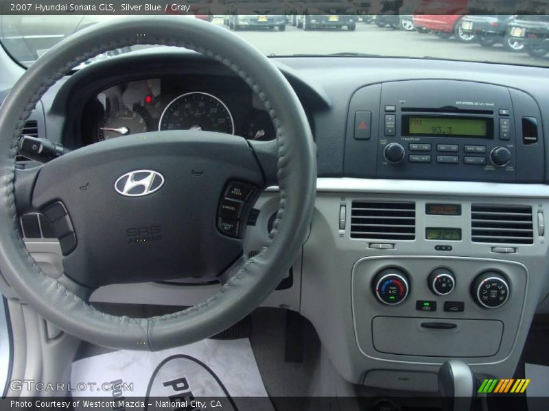 Silver Blue / Gray 2007 Hyundai Sonata GLS