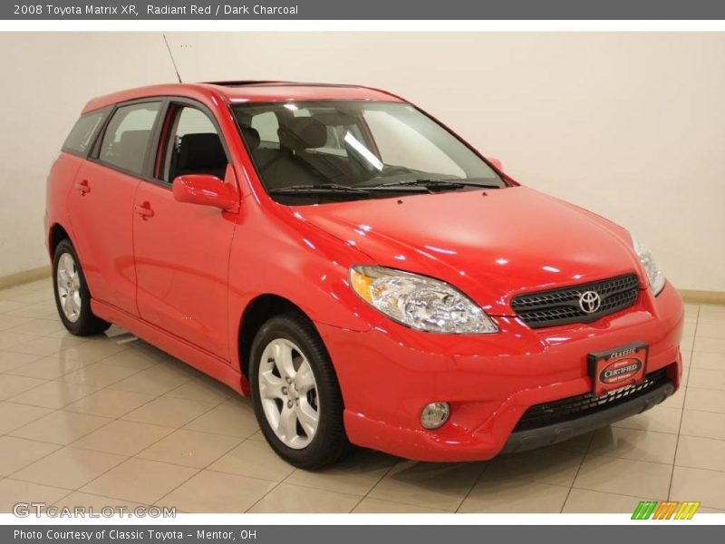 Radiant Red / Dark Charcoal 2008 Toyota Matrix XR