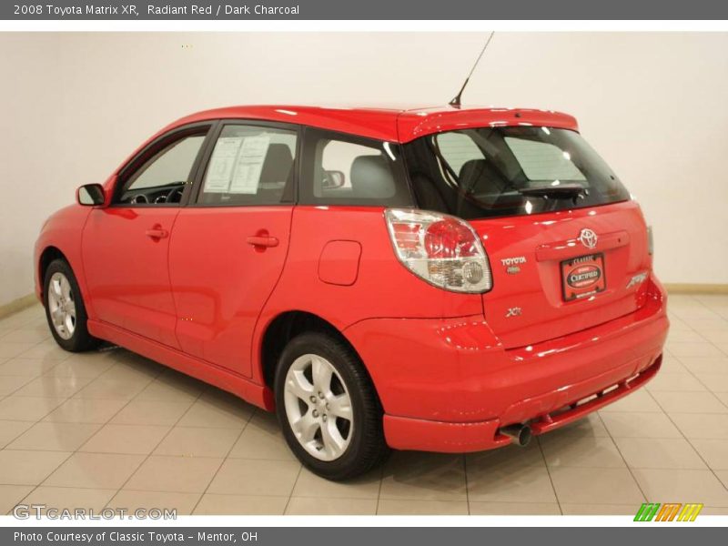 Radiant Red / Dark Charcoal 2008 Toyota Matrix XR