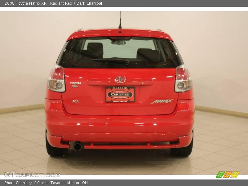 Radiant Red / Dark Charcoal 2008 Toyota Matrix XR