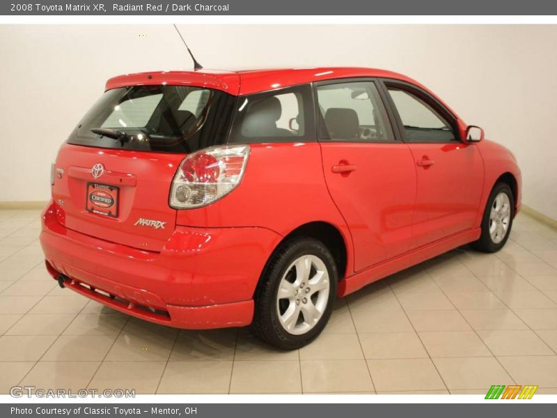Radiant Red / Dark Charcoal 2008 Toyota Matrix XR