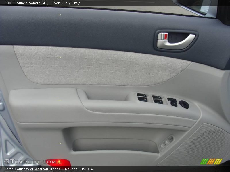 Silver Blue / Gray 2007 Hyundai Sonata GLS