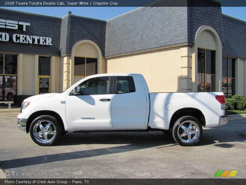 Super White / Graphite Gray 2008 Toyota Tundra Double Cab