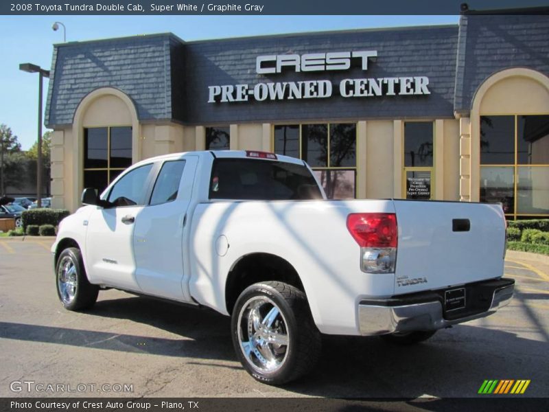 Super White / Graphite Gray 2008 Toyota Tundra Double Cab