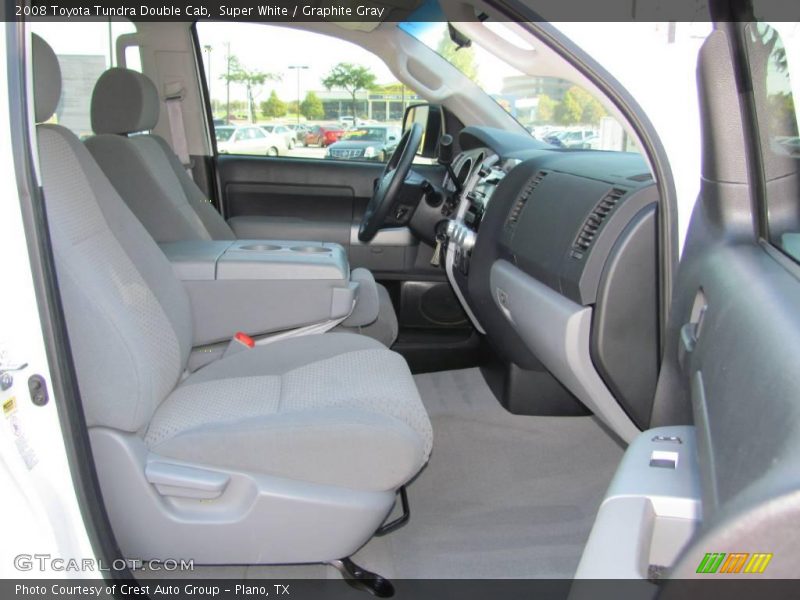 Super White / Graphite Gray 2008 Toyota Tundra Double Cab