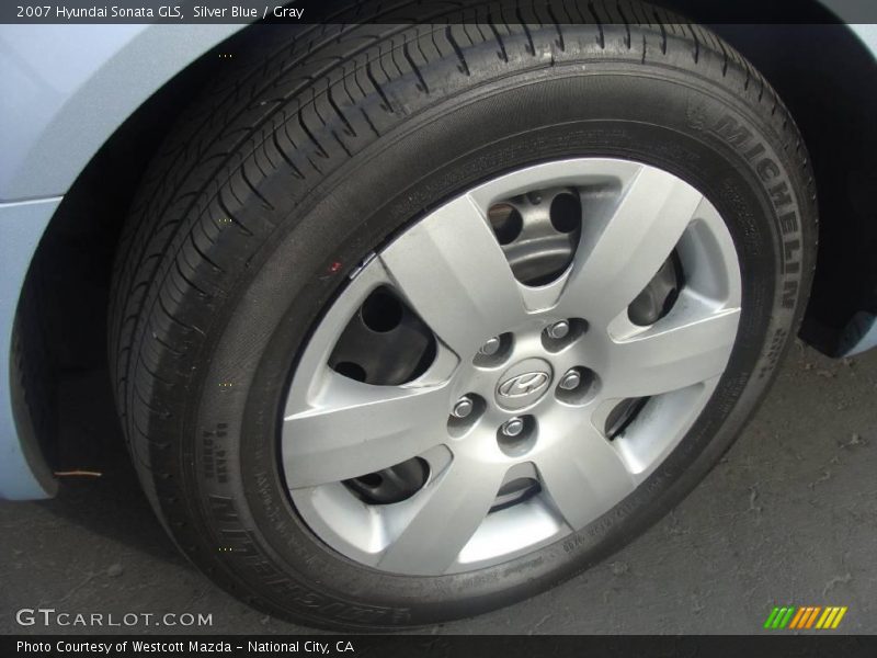 Silver Blue / Gray 2007 Hyundai Sonata GLS