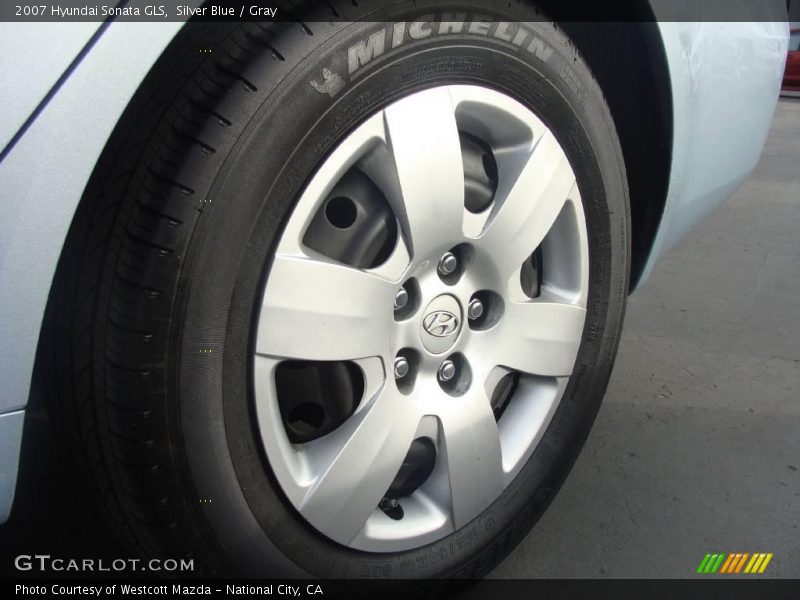 Silver Blue / Gray 2007 Hyundai Sonata GLS