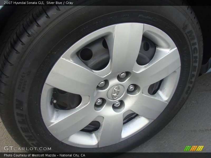Silver Blue / Gray 2007 Hyundai Sonata GLS