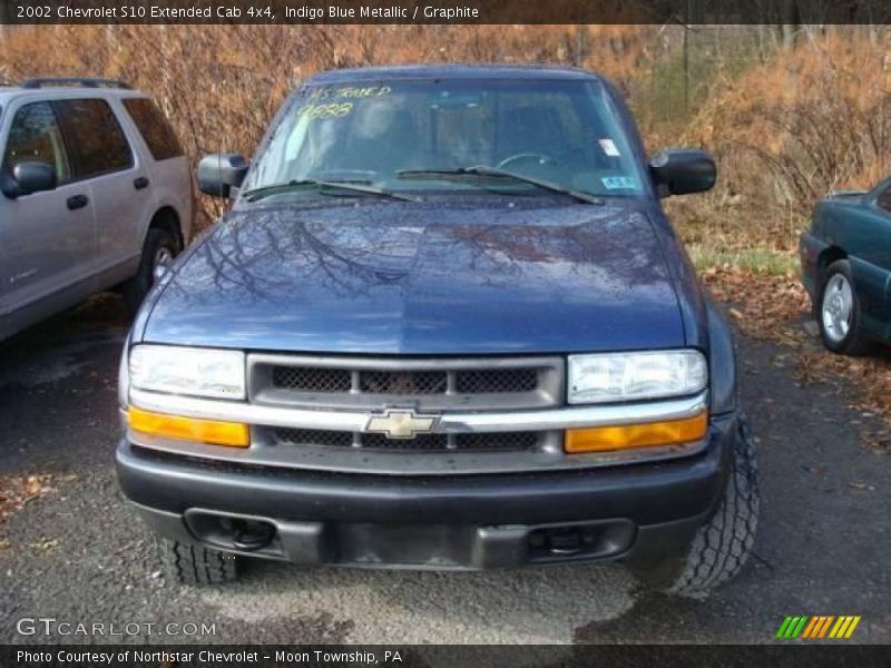 Indigo Blue Metallic / Graphite 2002 Chevrolet S10 Extended Cab 4x4