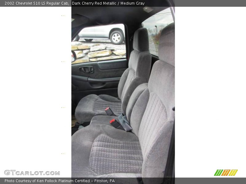 Dark Cherry Red Metallic / Medium Gray 2002 Chevrolet S10 LS Regular Cab