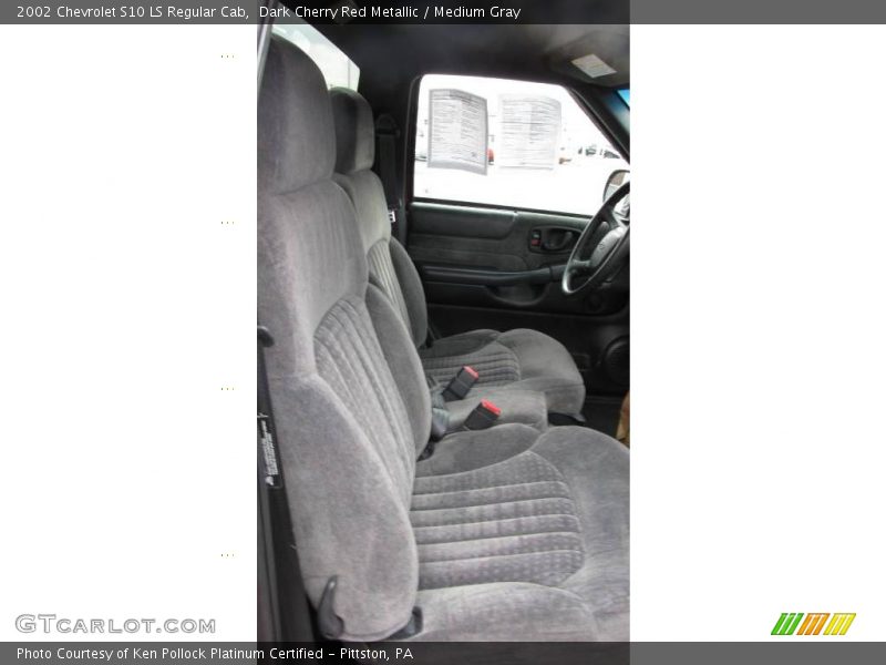 Dark Cherry Red Metallic / Medium Gray 2002 Chevrolet S10 LS Regular Cab
