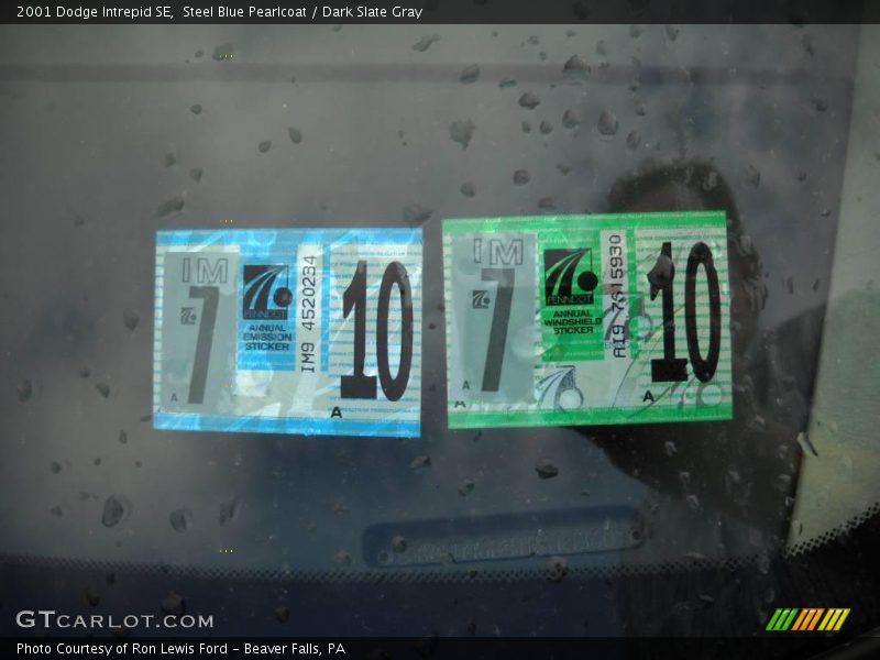 Steel Blue Pearlcoat / Dark Slate Gray 2001 Dodge Intrepid SE