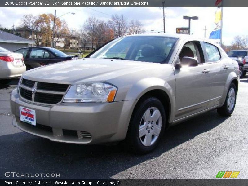 Light Sandstone Metallic / Dark Khaki/Light Graystone 2008 Dodge Avenger SE
