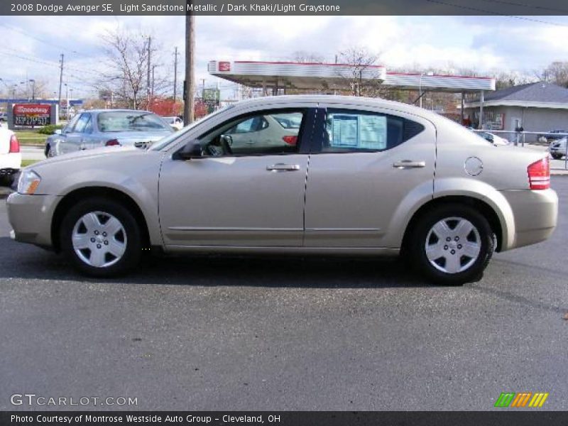 Light Sandstone Metallic / Dark Khaki/Light Graystone 2008 Dodge Avenger SE