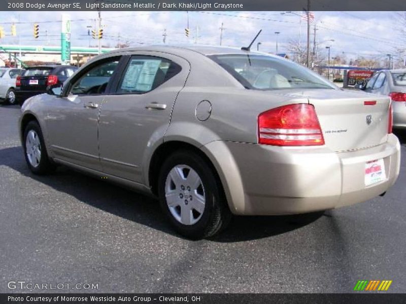 Light Sandstone Metallic / Dark Khaki/Light Graystone 2008 Dodge Avenger SE