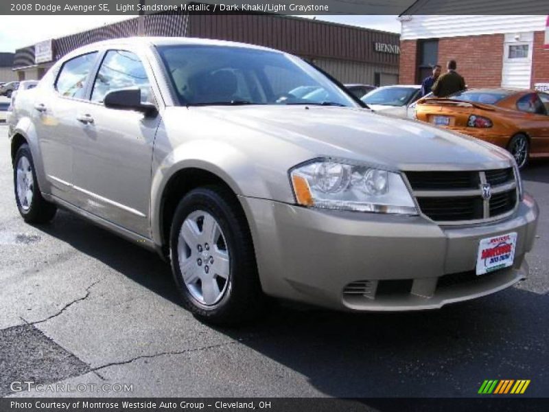 Light Sandstone Metallic / Dark Khaki/Light Graystone 2008 Dodge Avenger SE