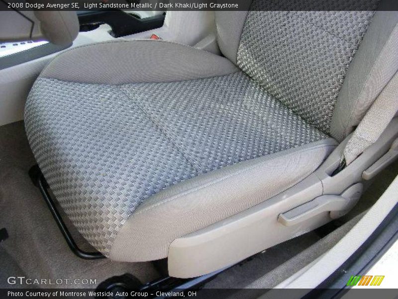 Light Sandstone Metallic / Dark Khaki/Light Graystone 2008 Dodge Avenger SE
