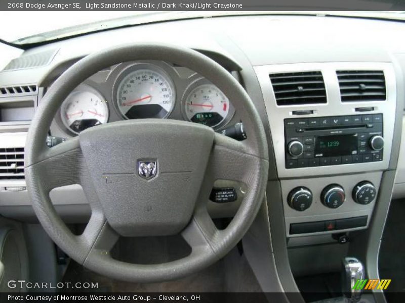 Light Sandstone Metallic / Dark Khaki/Light Graystone 2008 Dodge Avenger SE