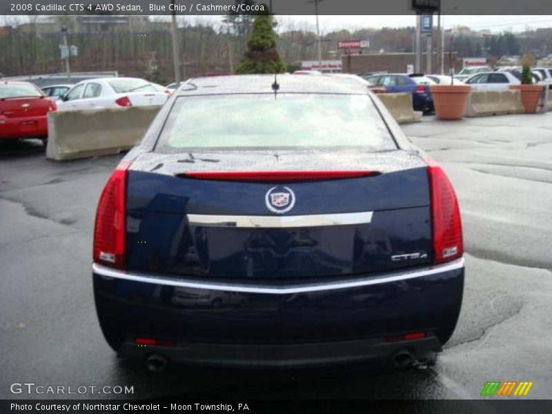 Blue Chip / Cashmere/Cocoa 2008 Cadillac CTS 4 AWD Sedan