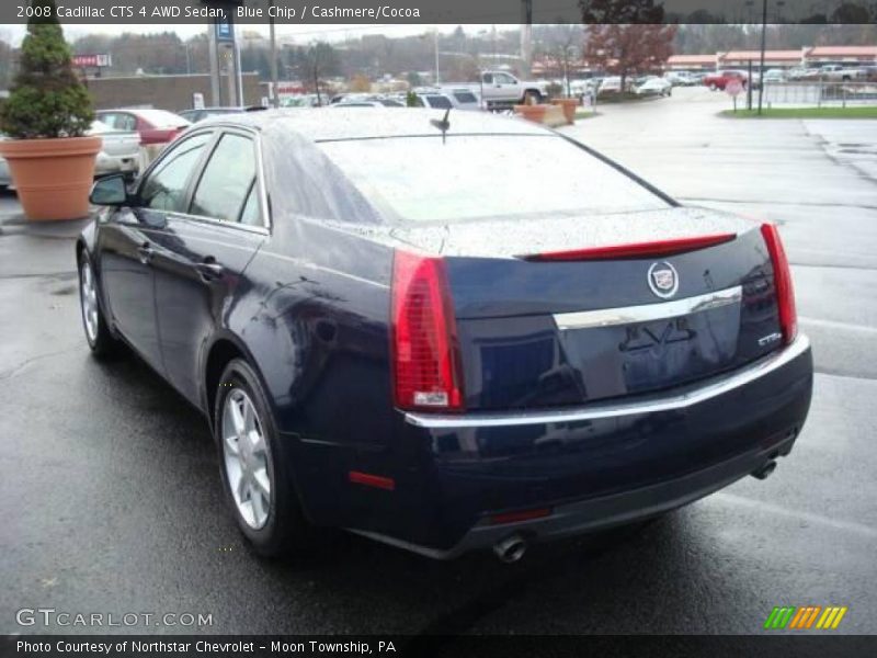 Blue Chip / Cashmere/Cocoa 2008 Cadillac CTS 4 AWD Sedan