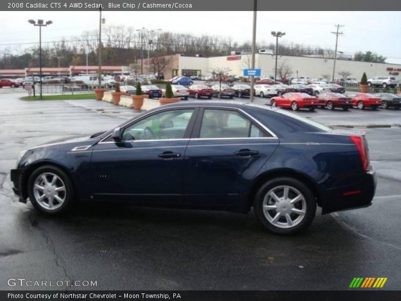 Blue Chip / Cashmere/Cocoa 2008 Cadillac CTS 4 AWD Sedan