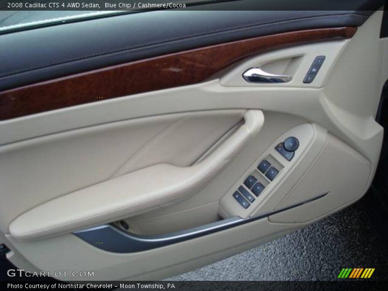Blue Chip / Cashmere/Cocoa 2008 Cadillac CTS 4 AWD Sedan