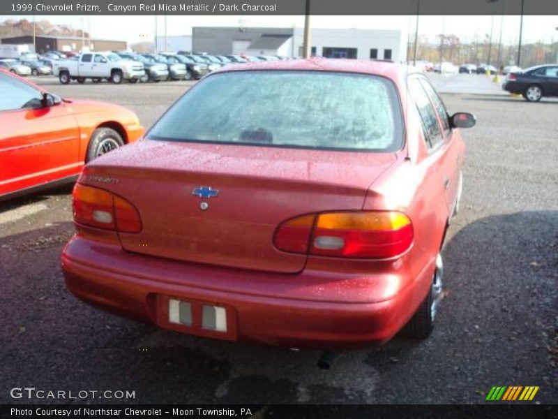 Canyon Red Mica Metallic / Dark Charcoal 1999 Chevrolet Prizm