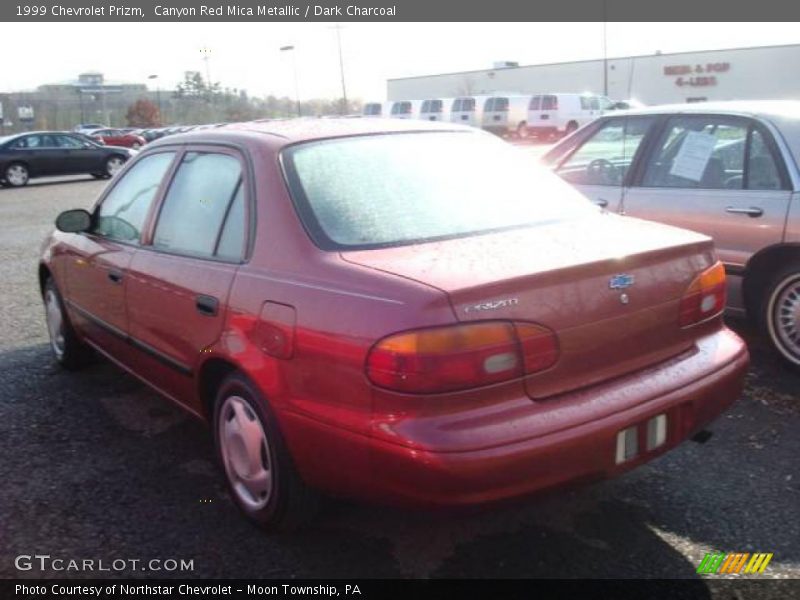 Canyon Red Mica Metallic / Dark Charcoal 1999 Chevrolet Prizm