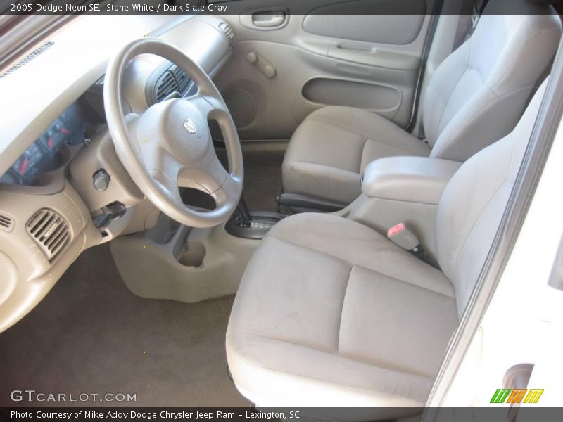 Stone White / Dark Slate Gray 2005 Dodge Neon SE