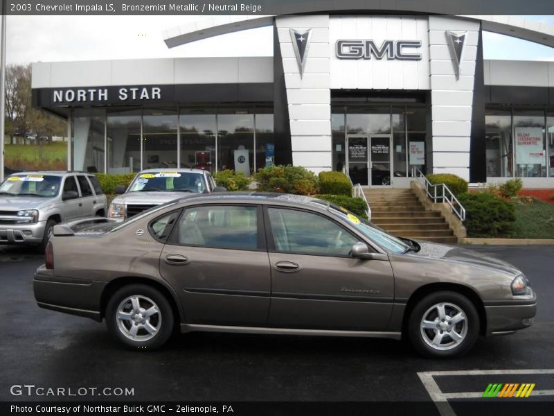 Bronzemist Metallic / Neutral Beige 2003 Chevrolet Impala LS