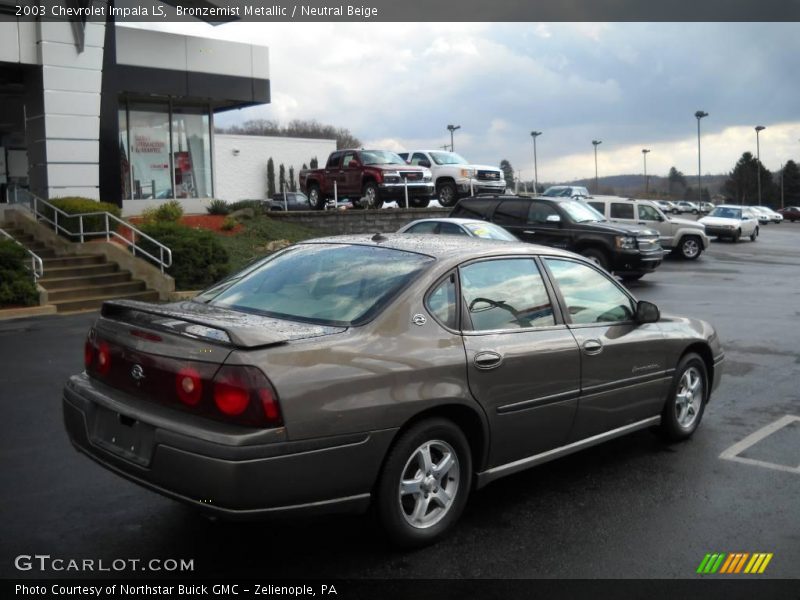 Bronzemist Metallic / Neutral Beige 2003 Chevrolet Impala LS