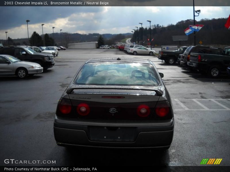 Bronzemist Metallic / Neutral Beige 2003 Chevrolet Impala LS