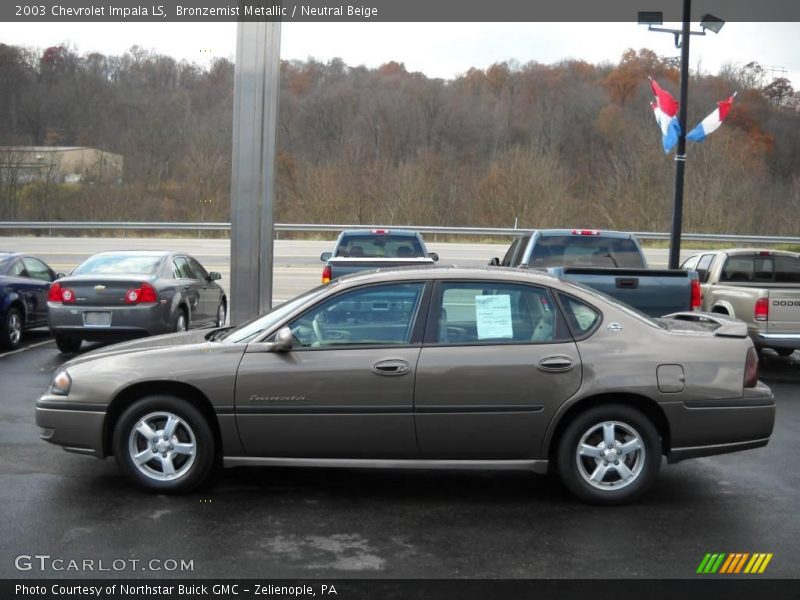 Bronzemist Metallic / Neutral Beige 2003 Chevrolet Impala LS