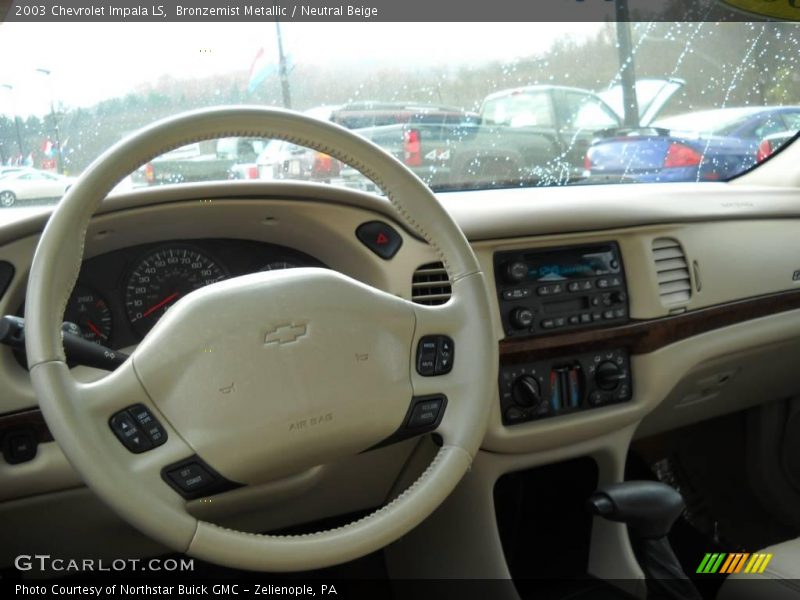 Bronzemist Metallic / Neutral Beige 2003 Chevrolet Impala LS