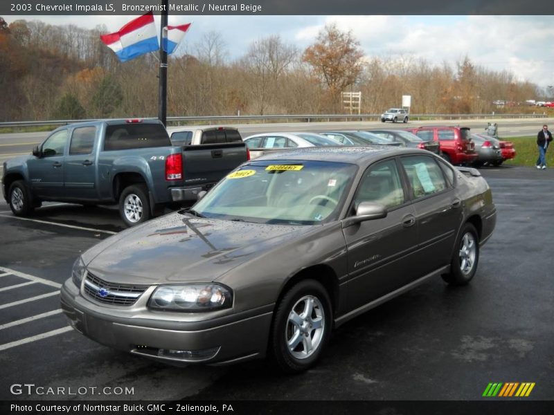 Bronzemist Metallic / Neutral Beige 2003 Chevrolet Impala LS
