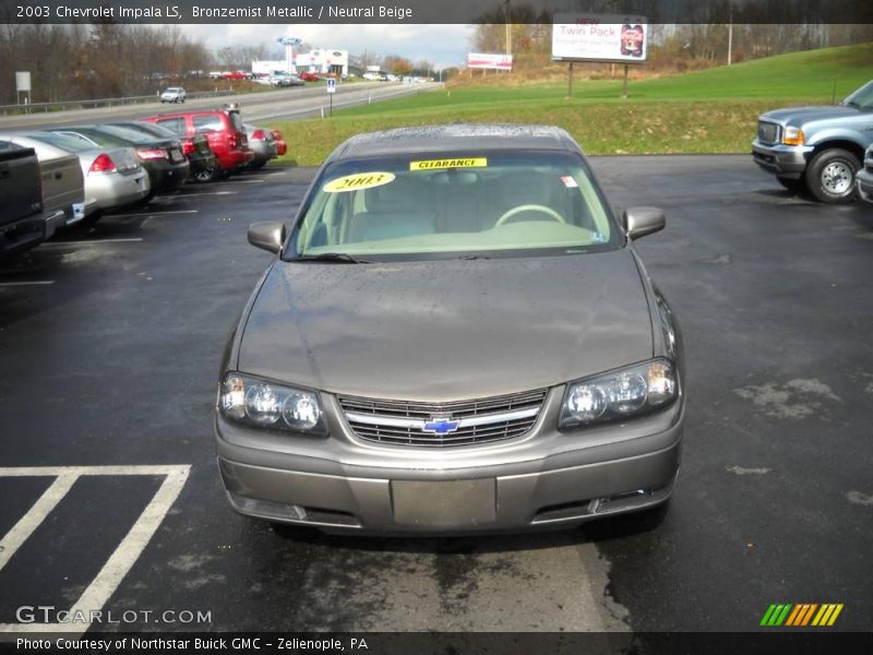 Bronzemist Metallic / Neutral Beige 2003 Chevrolet Impala LS