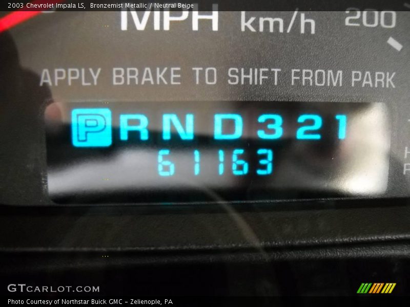 Bronzemist Metallic / Neutral Beige 2003 Chevrolet Impala LS