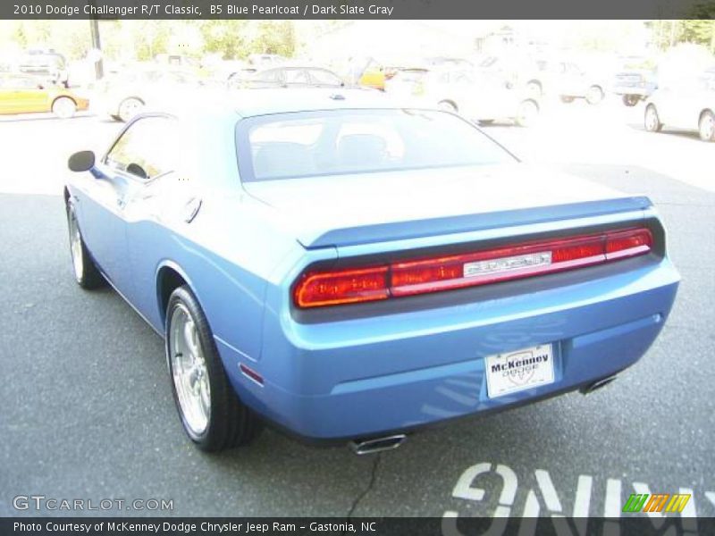 B5 Blue Pearlcoat / Dark Slate Gray 2010 Dodge Challenger R/T Classic