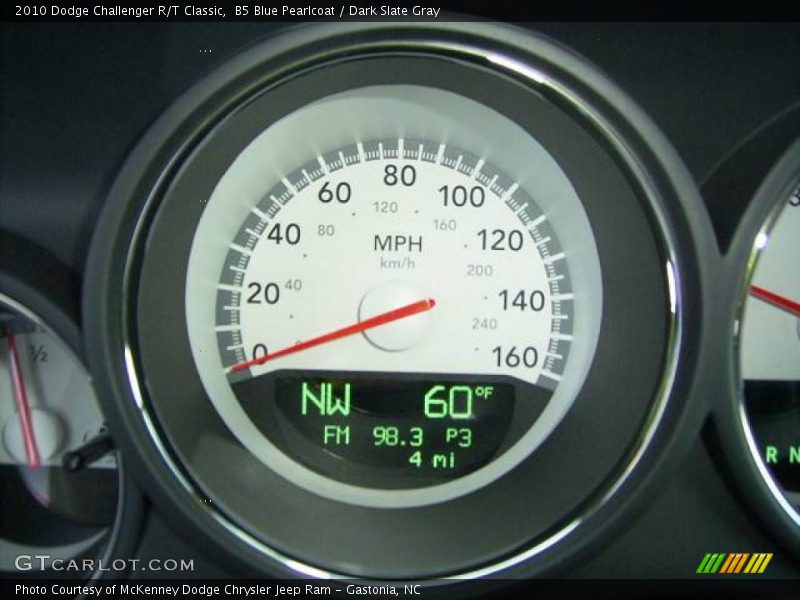 B5 Blue Pearlcoat / Dark Slate Gray 2010 Dodge Challenger R/T Classic