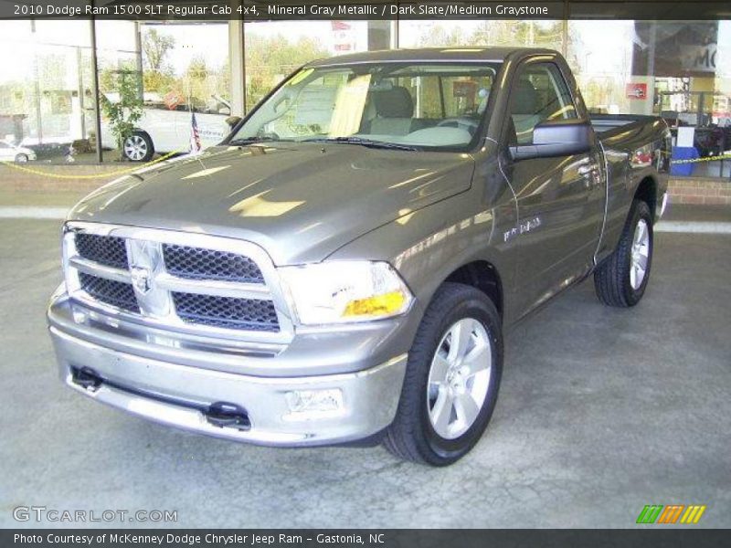 Mineral Gray Metallic / Dark Slate/Medium Graystone 2010 Dodge Ram 1500 SLT Regular Cab 4x4