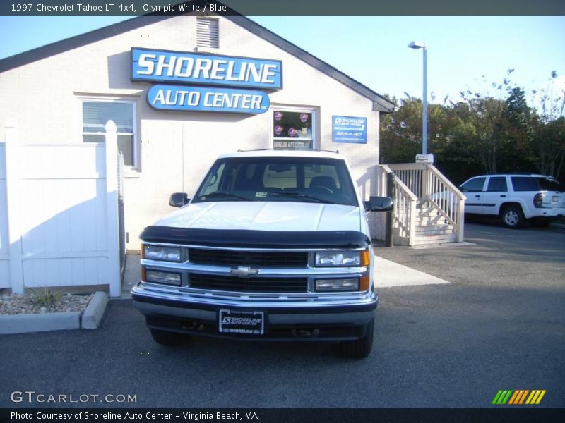 Olympic White / Blue 1997 Chevrolet Tahoe LT 4x4