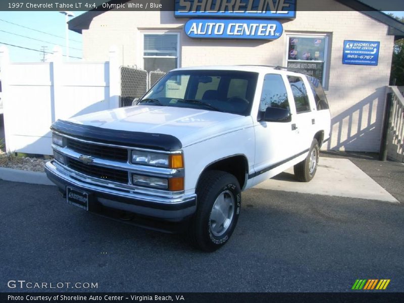 Olympic White / Blue 1997 Chevrolet Tahoe LT 4x4