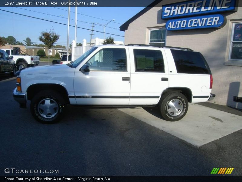 Olympic White / Blue 1997 Chevrolet Tahoe LT 4x4