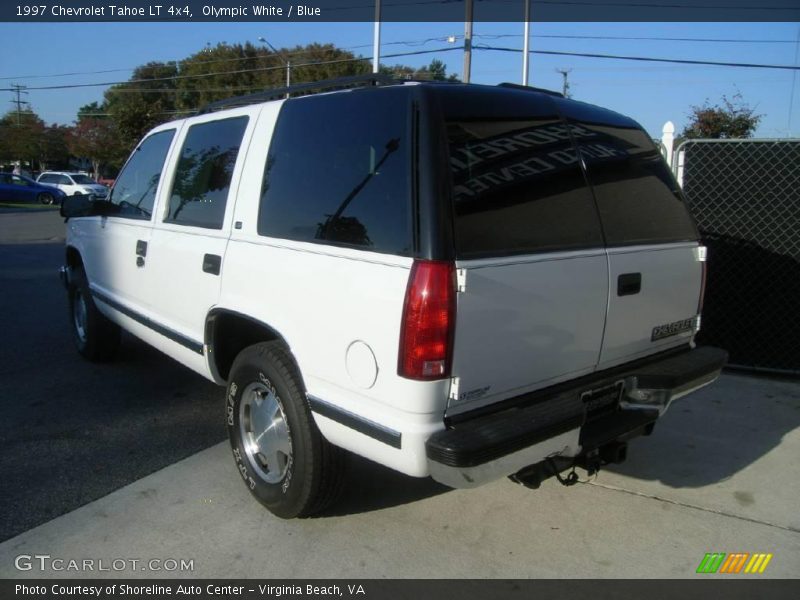 Olympic White / Blue 1997 Chevrolet Tahoe LT 4x4