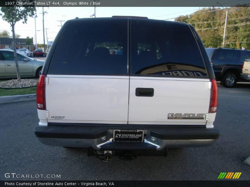 Olympic White / Blue 1997 Chevrolet Tahoe LT 4x4