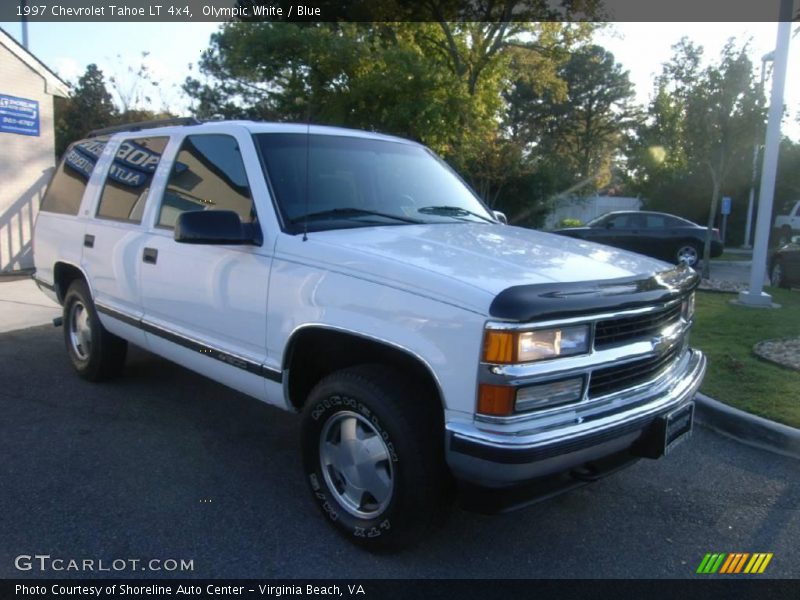 Olympic White / Blue 1997 Chevrolet Tahoe LT 4x4