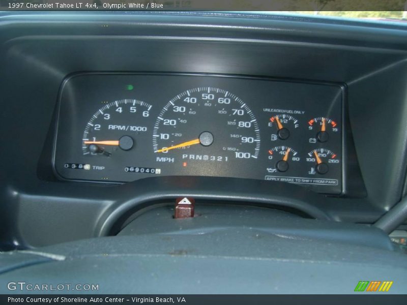 Olympic White / Blue 1997 Chevrolet Tahoe LT 4x4