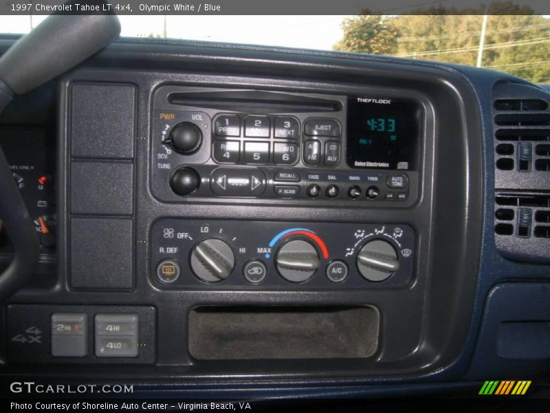 Olympic White / Blue 1997 Chevrolet Tahoe LT 4x4